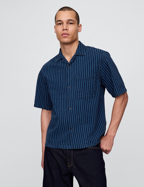 SS DENIM - NAVY STRIPE