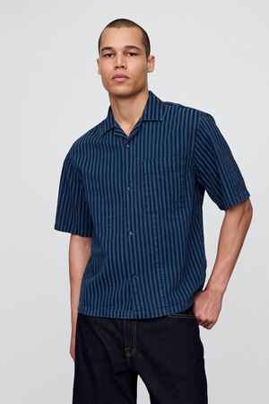 SS DENIM - NAVY STRIPE