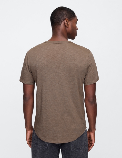 Lived-In Curved Hem Crewneck T-Shirt
