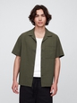 Seersucker Shirt in Boxy Fit