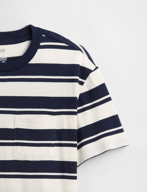 Kids Everyday Soft Stripe Pocket T-Shirt