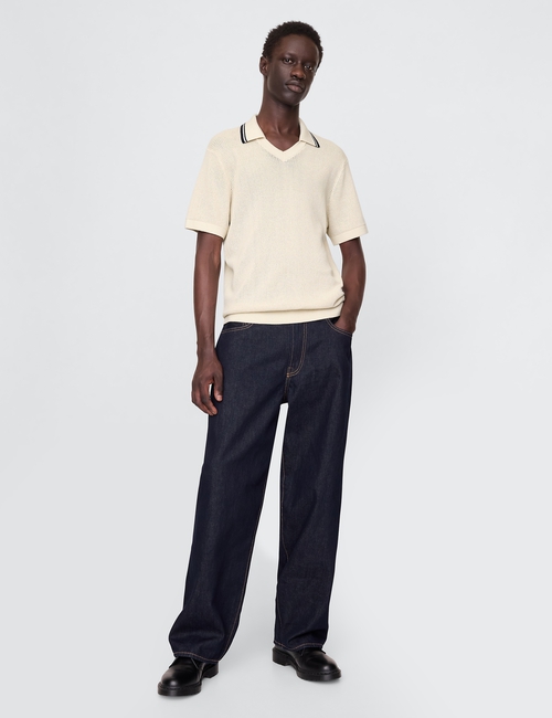 Johnny-Collar Sweater