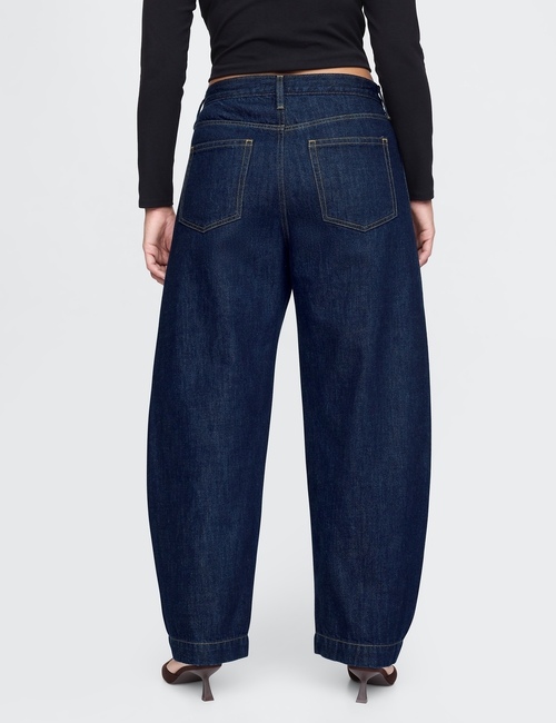 High Rise Barrel Jeans