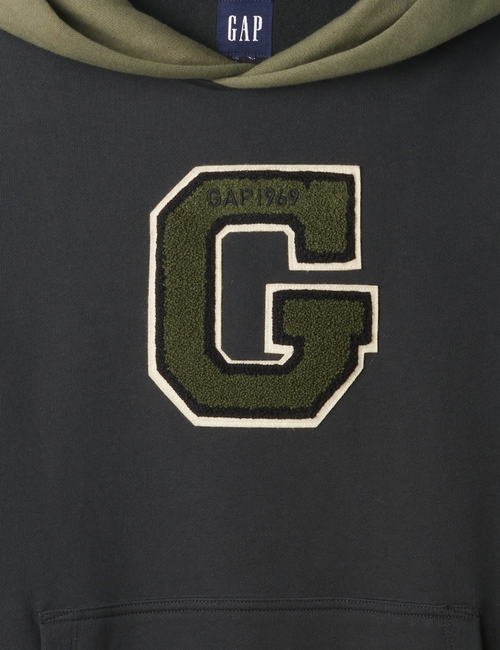 Colorblock Varsity Logo Hoodie