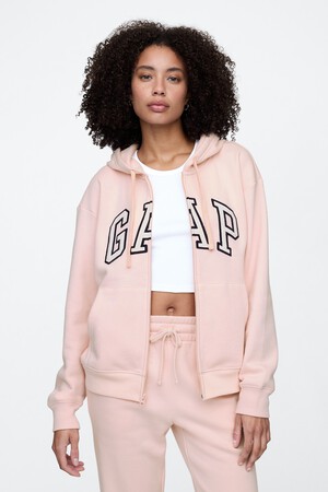 Relaxed Gap Logo Zip Hoodie