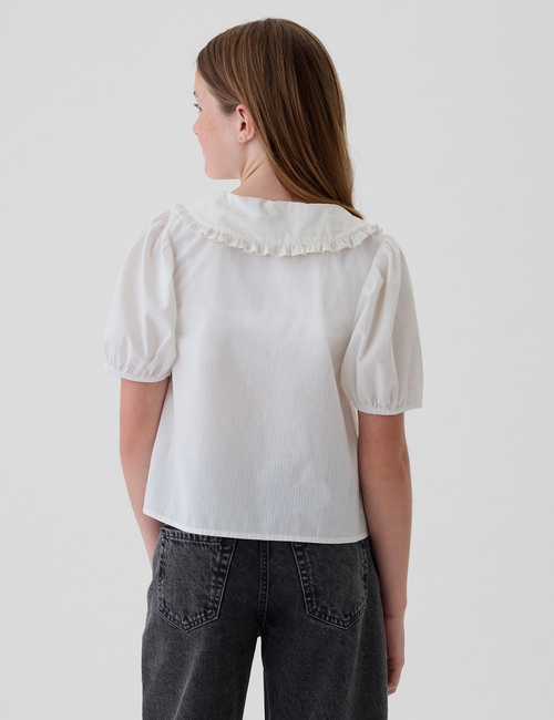 Kids Ruffle Collar Shirt