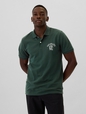 Gap Graphic Stretch Pique Polo Shirt