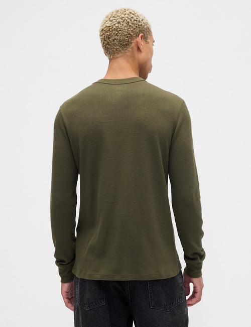 Gap Logo Waffle-Knit Crewneck T-Shirt