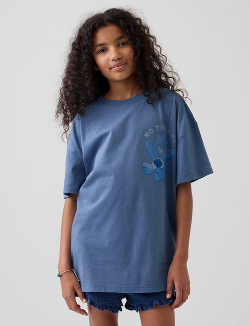 3PL SS EXTRA RELAXED TUNIC TEE_CAREBEARS