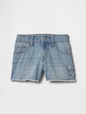 Kids Low Rise Stride Denim Shorts