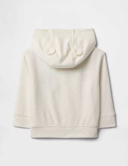 Baby Vintage Soft Bear Logo Zip Hoodie