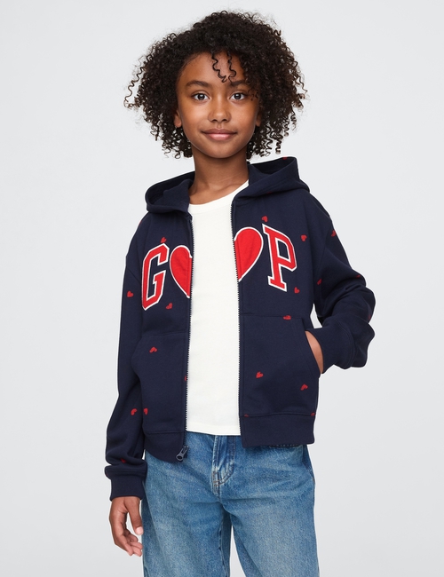 Kids Relaxed Logo Zip Hoodie