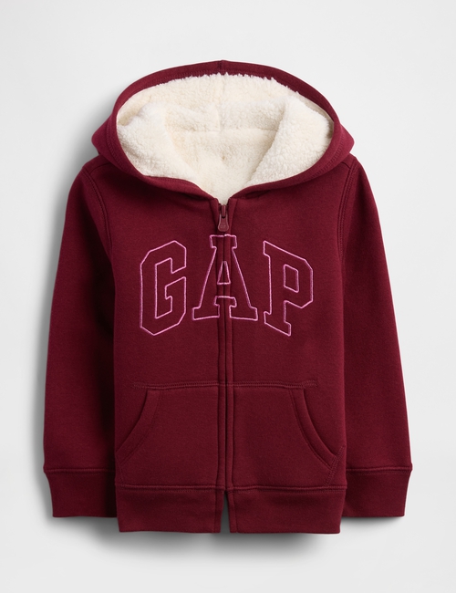 babyGap Logo Sherpa-Lined Hoodie