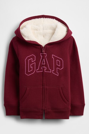 babyGap Logo Sherpa-Lined Hoodie