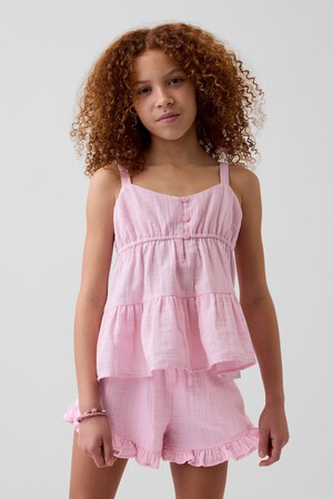 TIERED GAUZE TANK