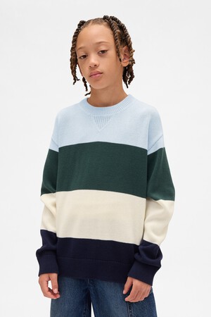 Kids Relaxed Crewneck Sweater