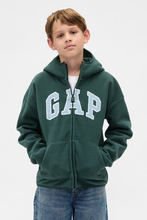Kids VintageSoft Logo Zip Hoodie