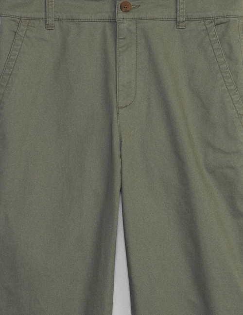 High Rise Girlfriend Khakis with Washwell