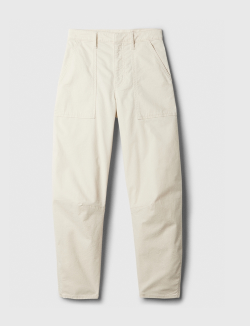 High Rise Barrel Khakis
