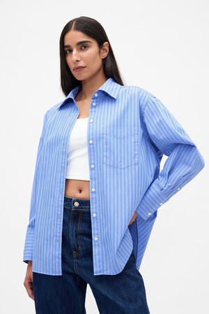 Organic Cotton Poplin Big Shirt