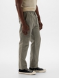Linen-Cotton Pull-On Pants
