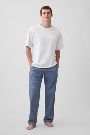 V-POPLIN PJ PANTS