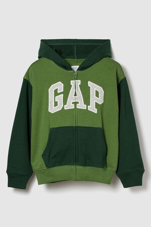 Kids Relaxed Gap Logo Colorblock Zip Hoodie