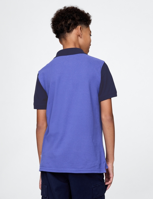 Gap Logo Colorblock Pique Polo Shirt