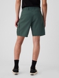 8" Linen-Cotton Cargo Shorts