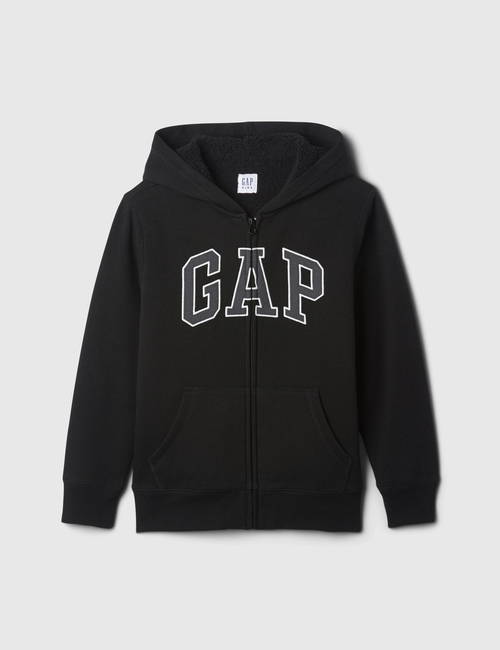 Kids Relaxed Gap Logo Sherpa Zip Hoodie