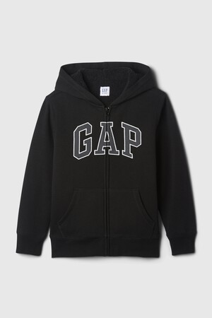 Kids Relaxed Gap Logo Sherpa Zip Hoodie