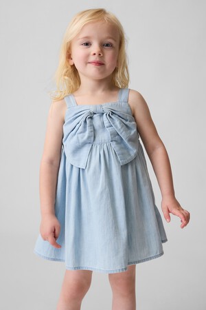 Baby & Toddler Denim Bow Dress