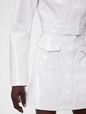 GAP STUDIO PATENT BUTTON FRONT MINI SKIRT
