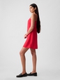 Linen-Blend Mini Dress