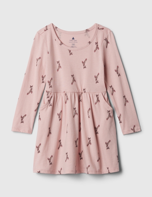 Shop babyGap Organic Cotton Mix and Match Skater Dress for GAP UAE