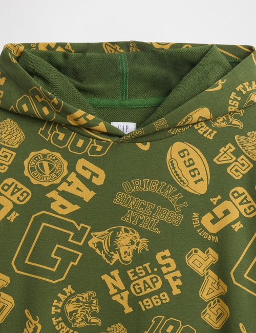 Kids Relaxed Gap Print Hoodie