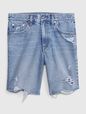8" Mid Rise '90s Loose Denim Bermuda Shorts
