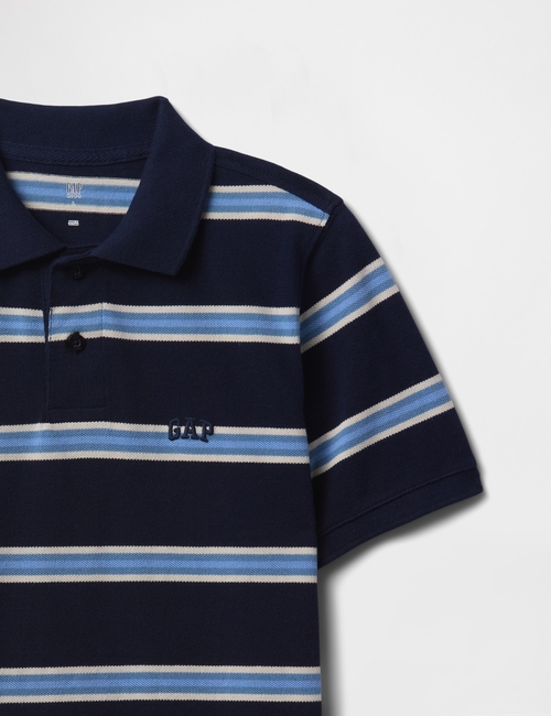Kids Logo Pique Polo Shirt