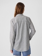 Linen-Blend Easy Shirt