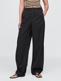 Low Rise Barrel Parachute Pants