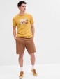 10" Essential Khaki Shorts with Washwell