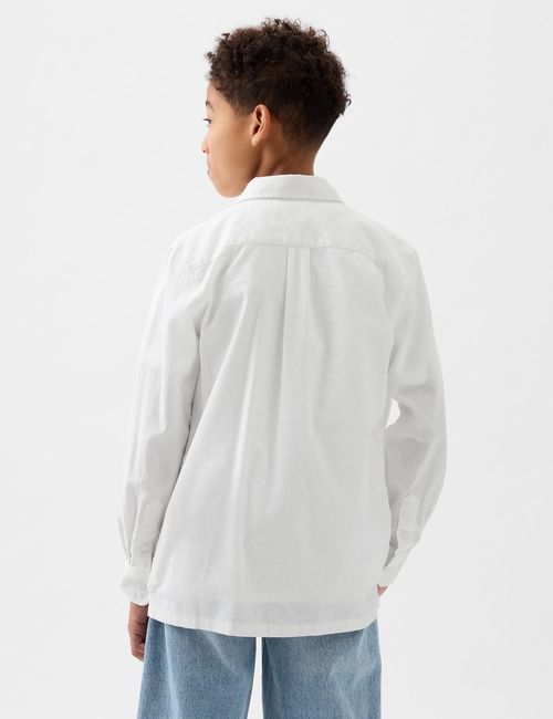 Kids Linen-Cotton Oxford Shirt