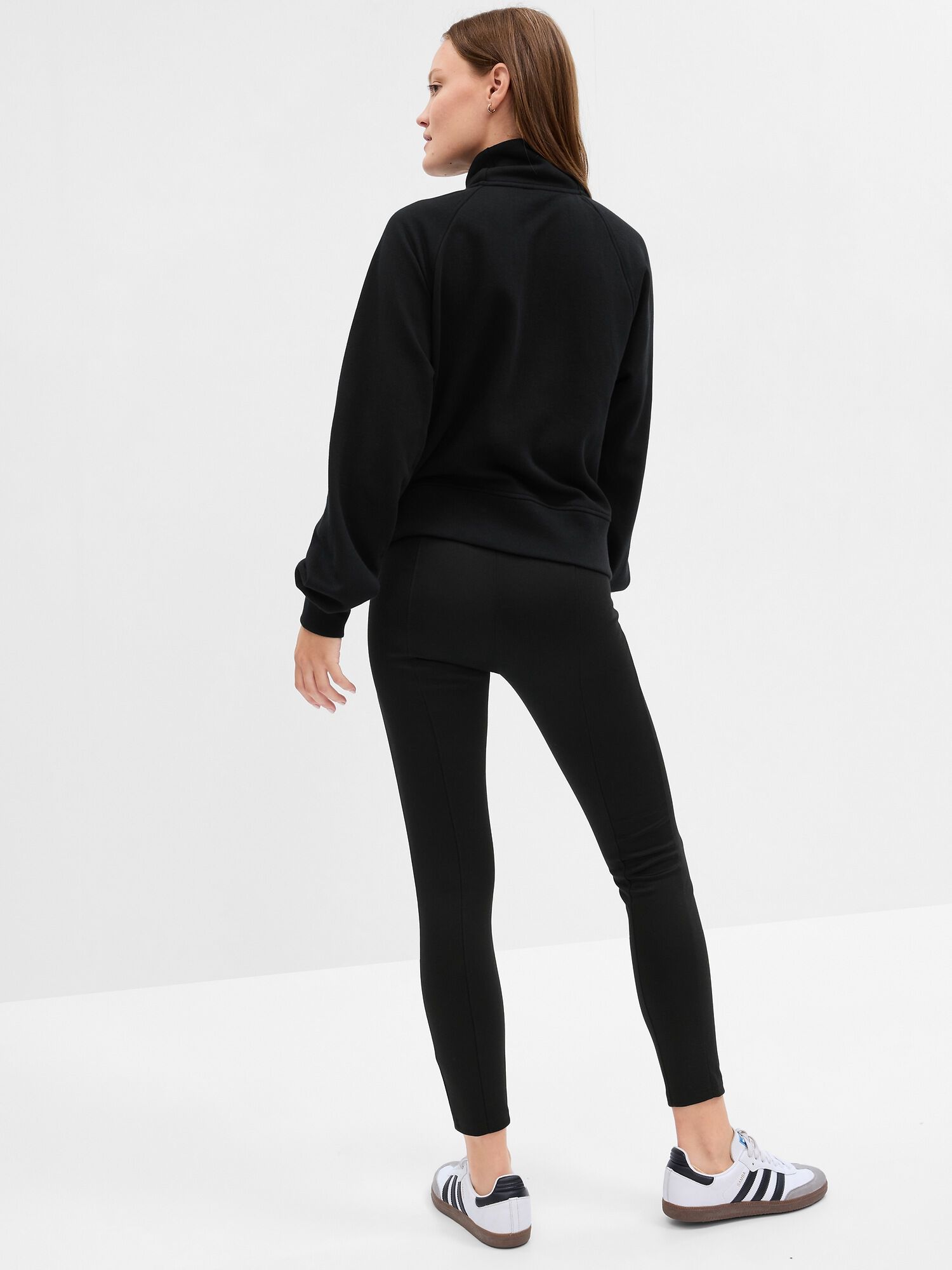 Shop Seamed Ponte Leggings for Women GAP Kuwait