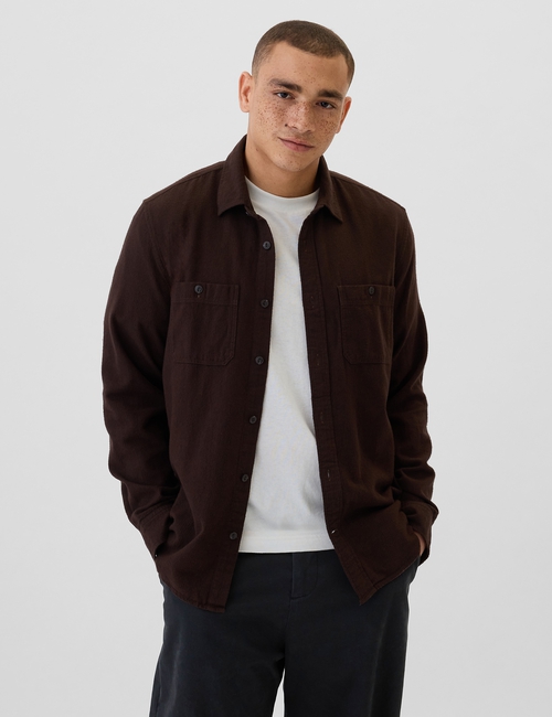 Brushed Utility Shirt in Standard Fit