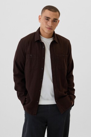 Brushed Utility Shirt in Standard Fit