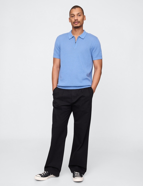 Crochet Polo Shirt