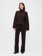 CashSoft Shaker-Stitch Sweater Pants