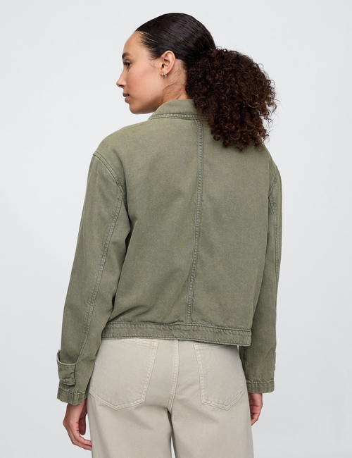 SuperSoft Denim Utility Jacket