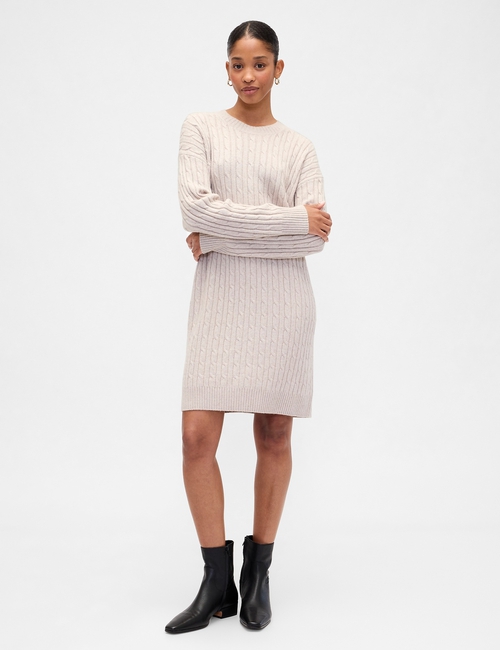 CashSoft Relaxed Crewneck Sweater Mini Dress