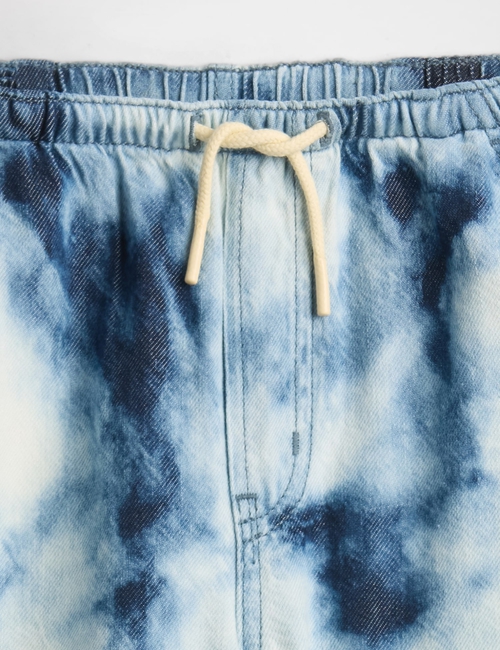 Kids UltraSoft Denim Tie-Dye Easy Baggy Pants